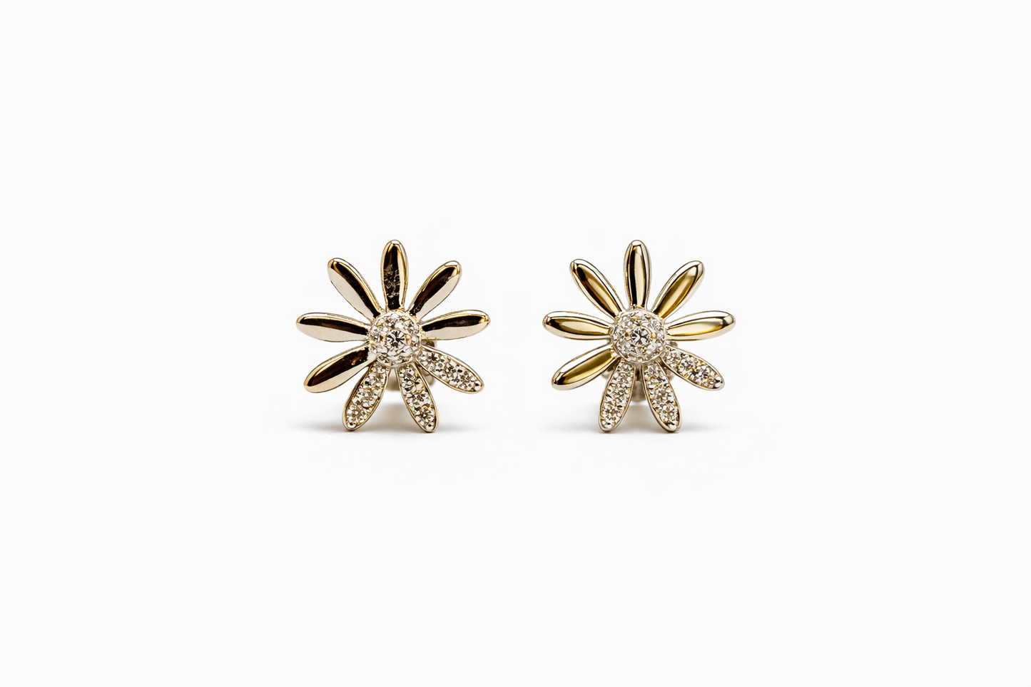 Silver Flower Earrings