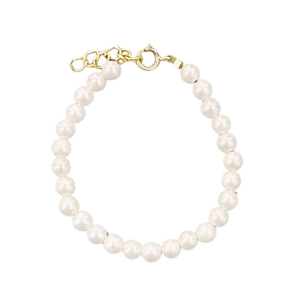 Kids Minimal white pearl Shine Bracelet