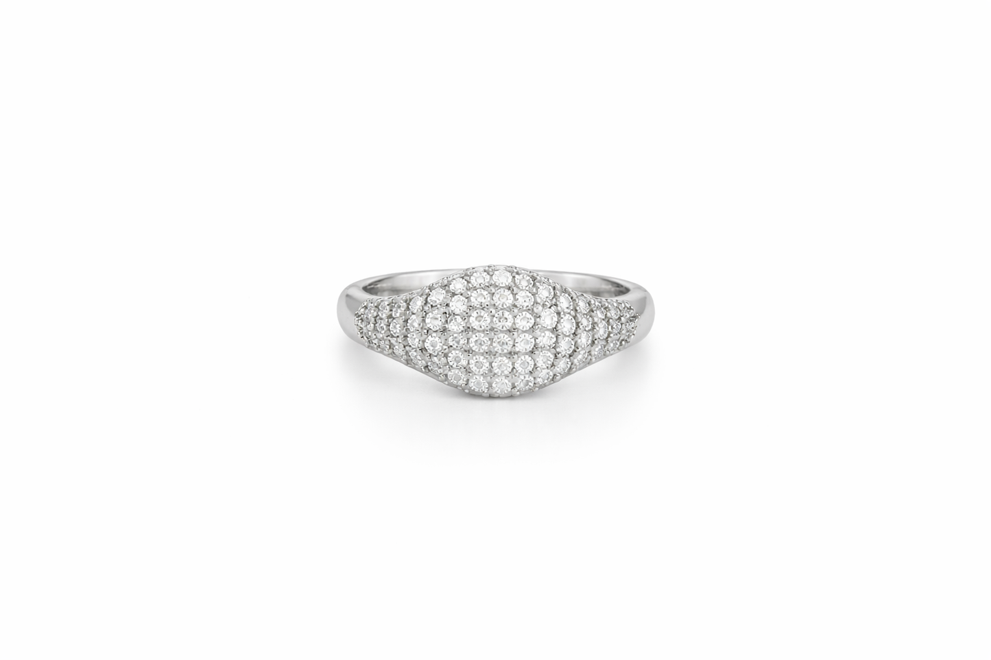 Diamond Pinky Signet Ring