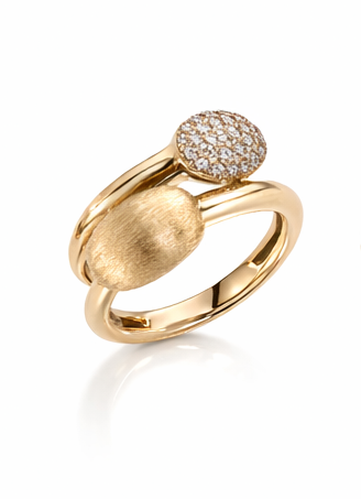 Oval Diamond Wrap Ring