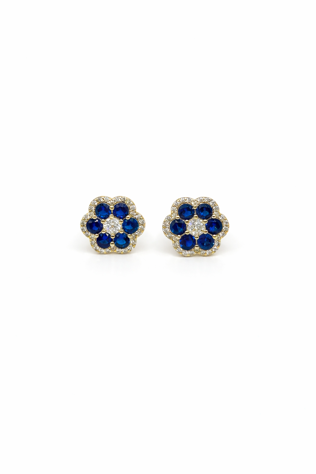 Blue Blossom Stud Earrings
