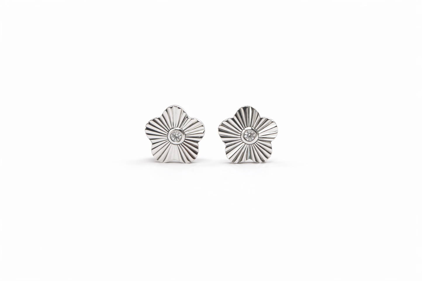 Kids Diamond Flower Studs
