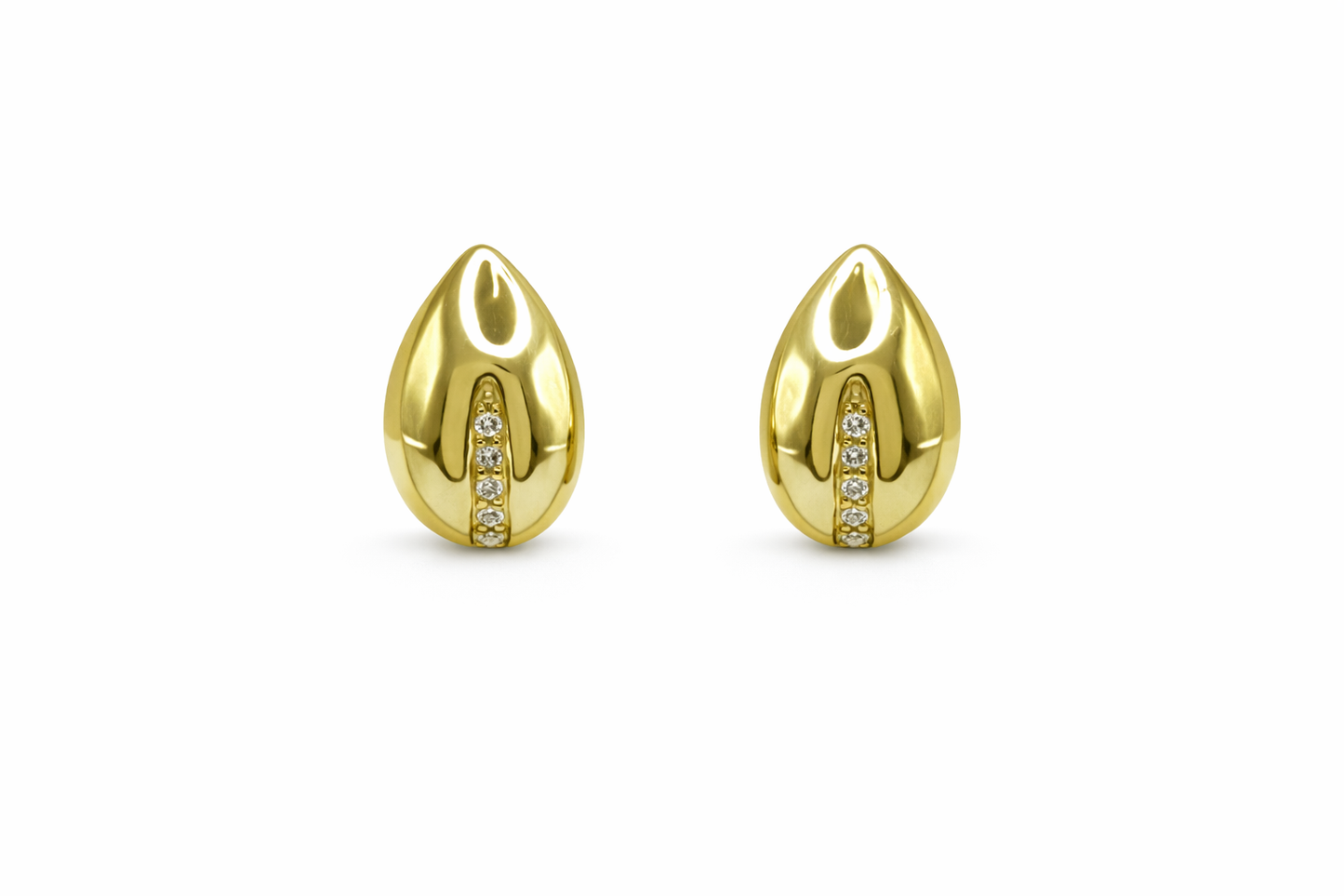 Small Tear Diamond Earrings