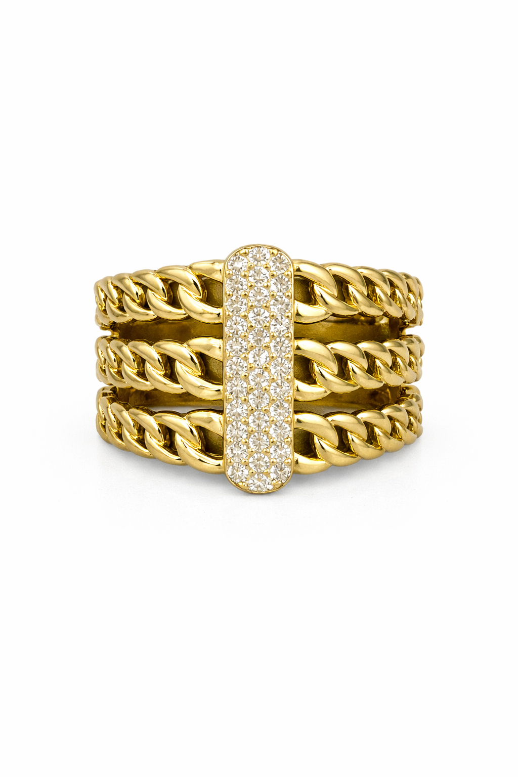 Three Row Diamond Link