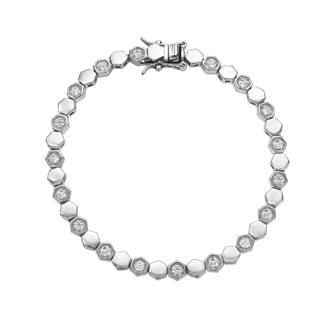 Octagon Tennis Bracelet