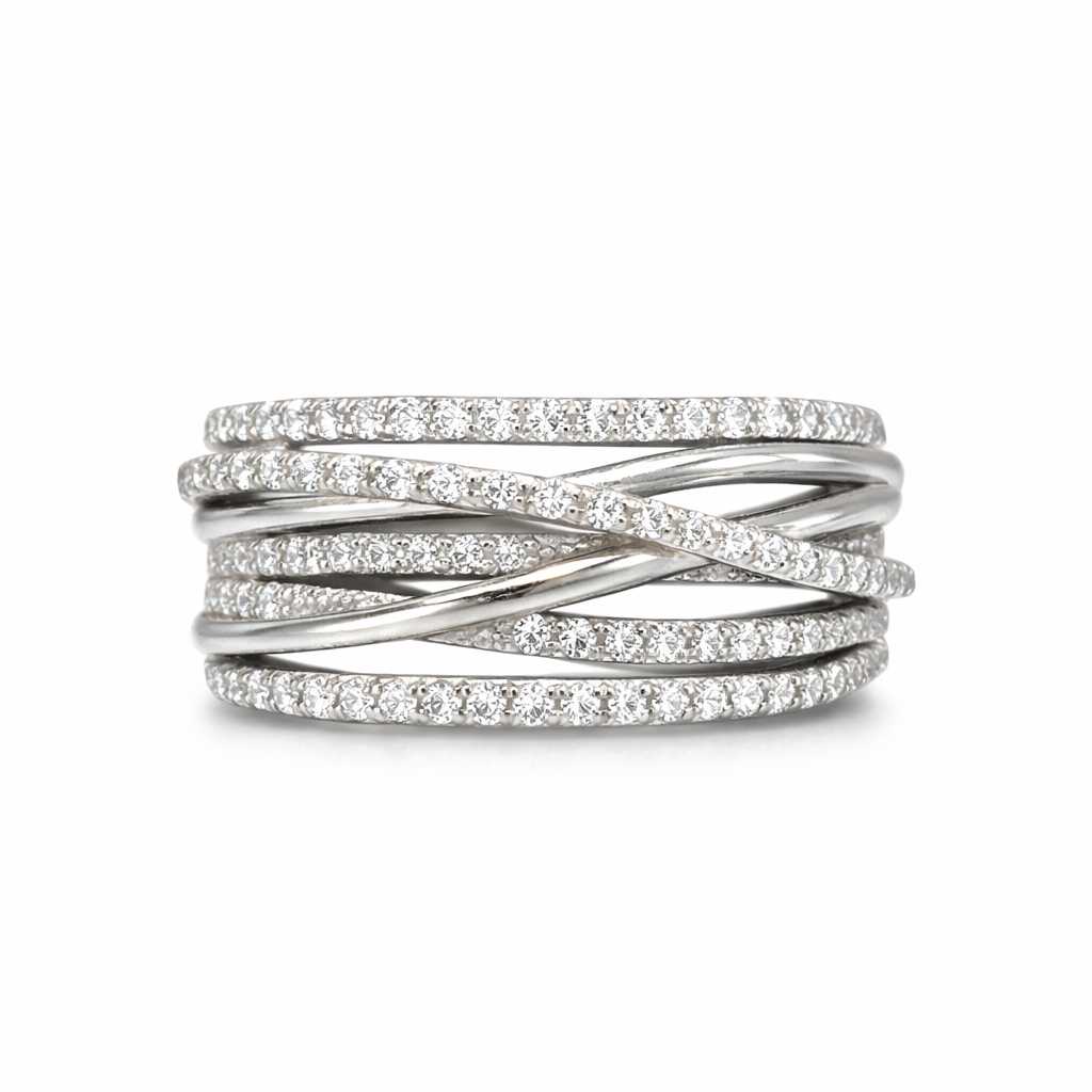 Stacked Small Stone Ring