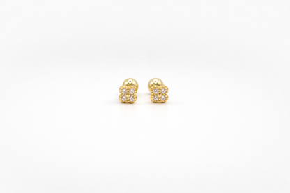 Kids Diamond Clover Earrings