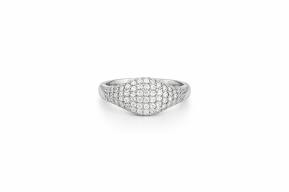 Diamond Pinky Signet Ring