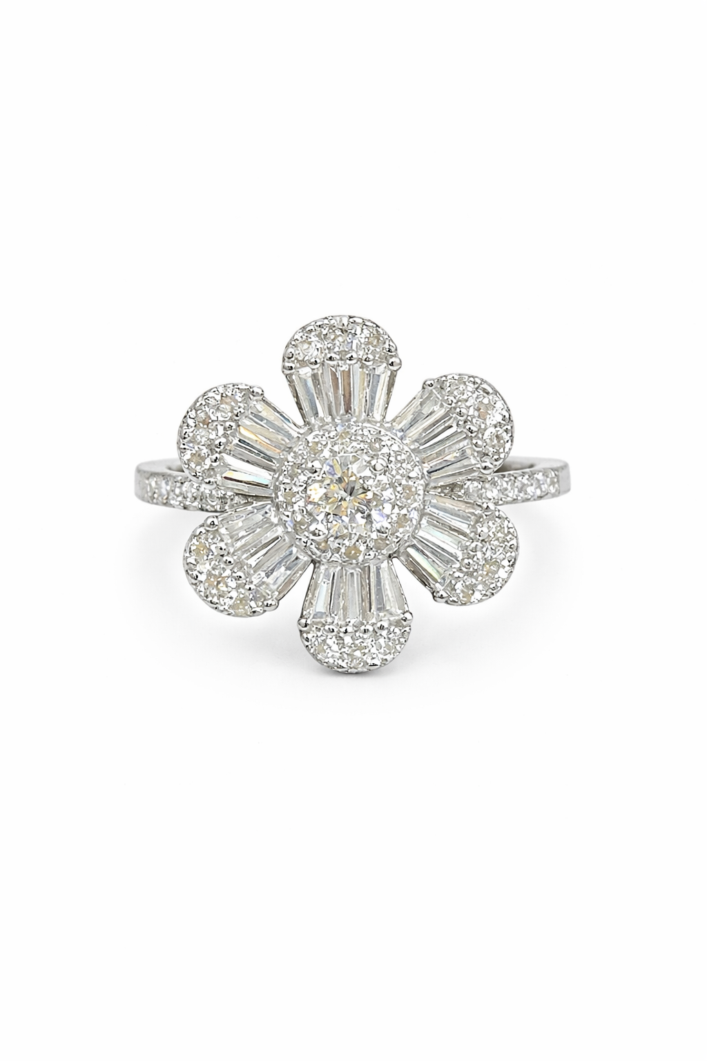 Silver Flower Ring