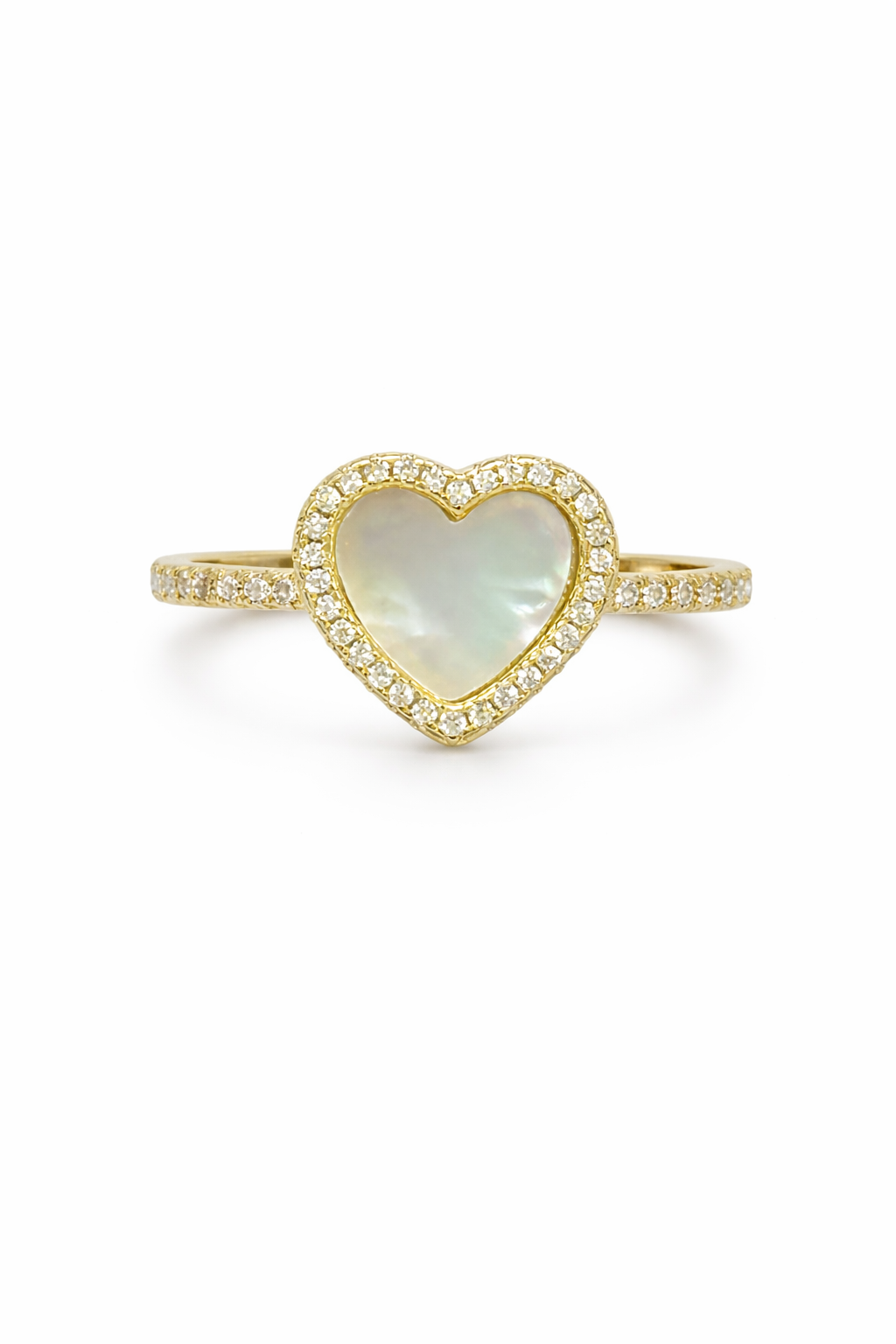 Mother Pearl Heart Ring