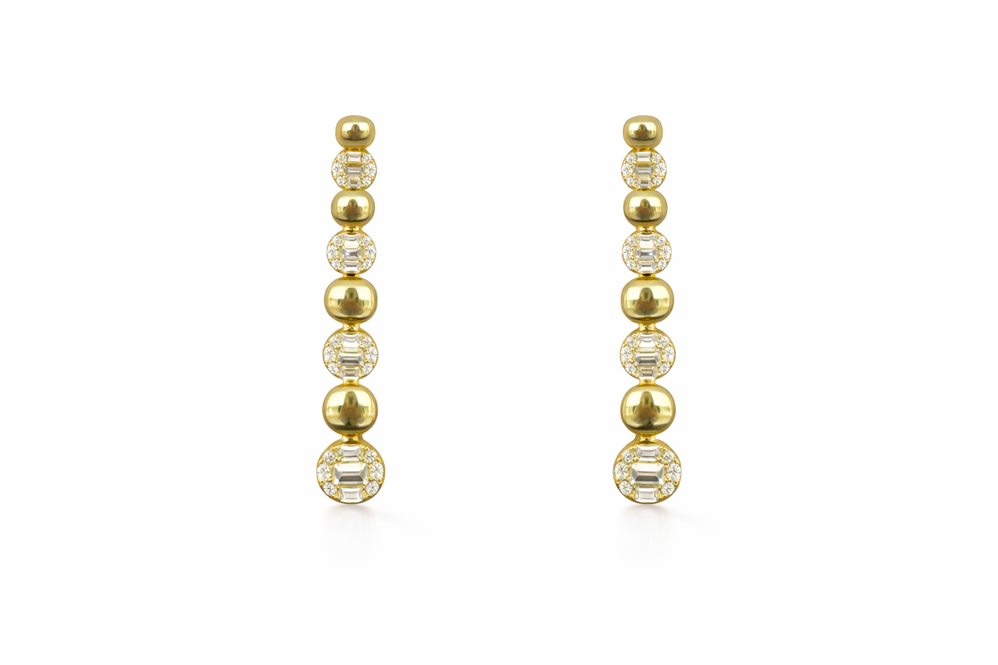 Patterned Circle Drop Earrings