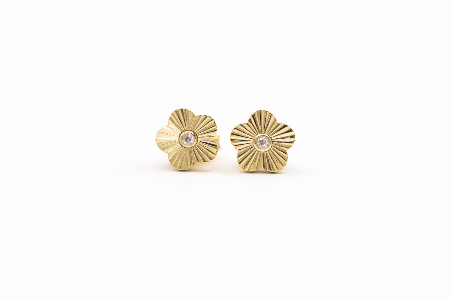 Kids Diamond Flower Studs