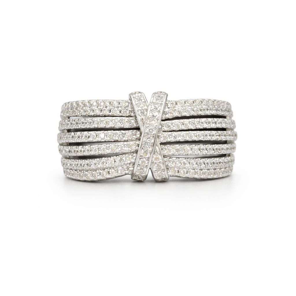 Silver Diamond Ring