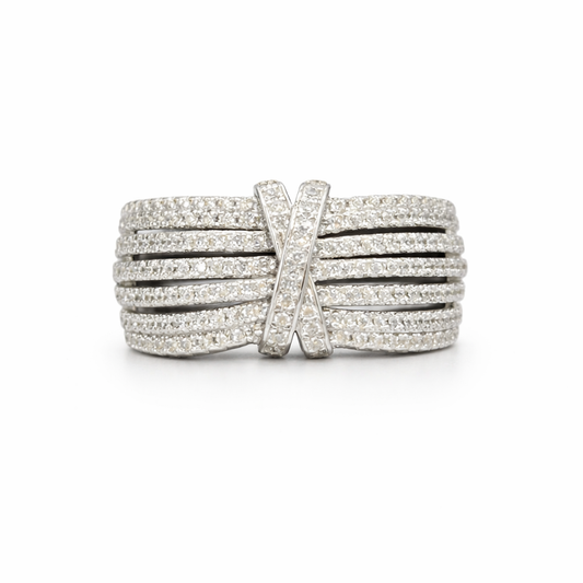 Silver Diamond Ring