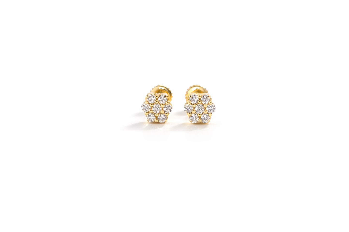 Kids Diamond Flower Earrings