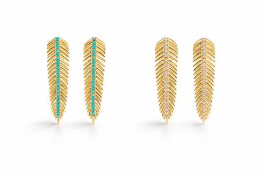 Elegant Hanging Leaf Drop Earrings