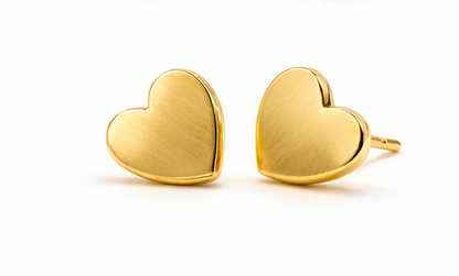 Kids Gold Heart Studs