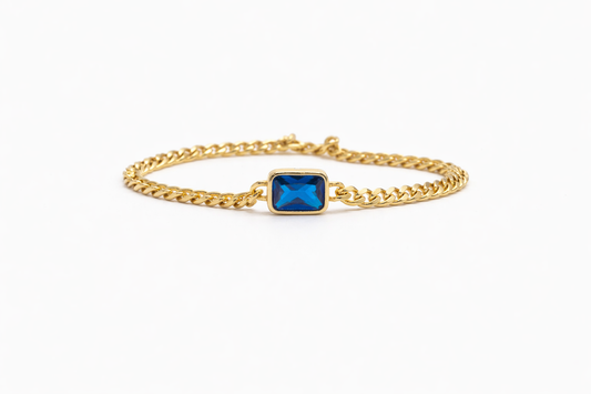 Crystal  Sapphire stone Bracelet