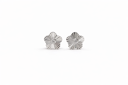 Kids Diamond Flower Studs