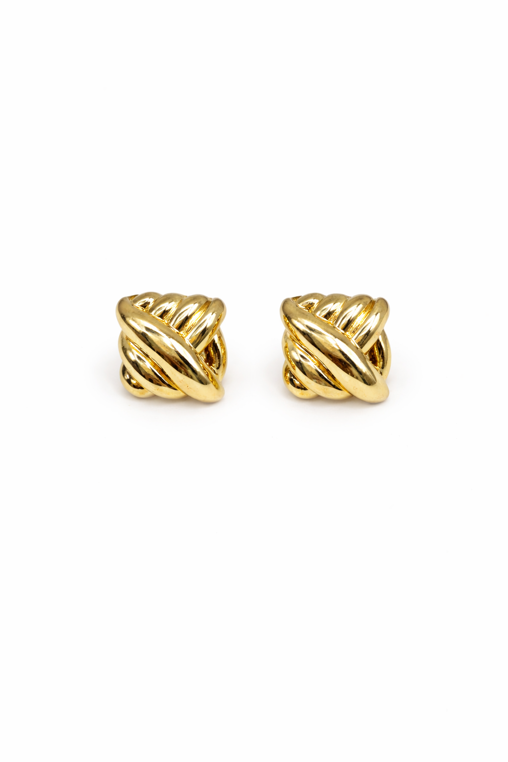 Geometric Gold-Plated Earrings