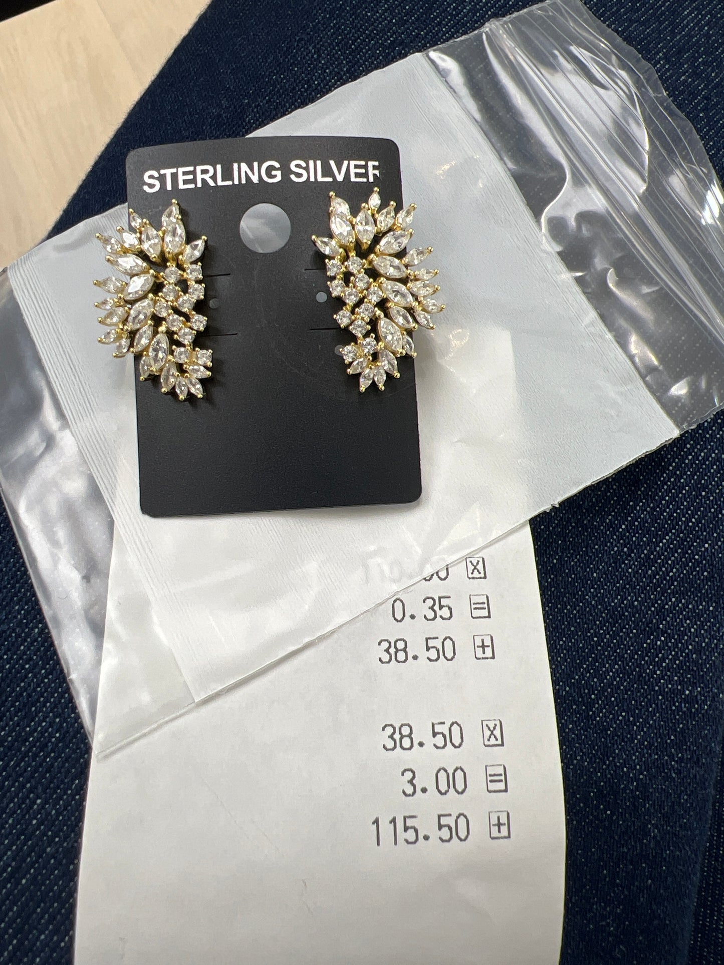 Diamond Cluster Stud Earrings