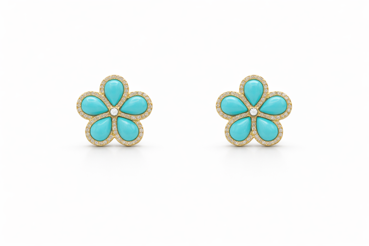 Flower Sterling Silver Earrings