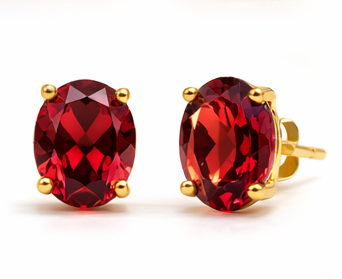 Ruby earrings