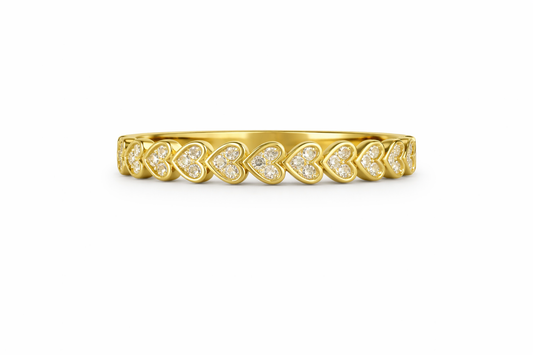 Mini Heart Eternity Ring