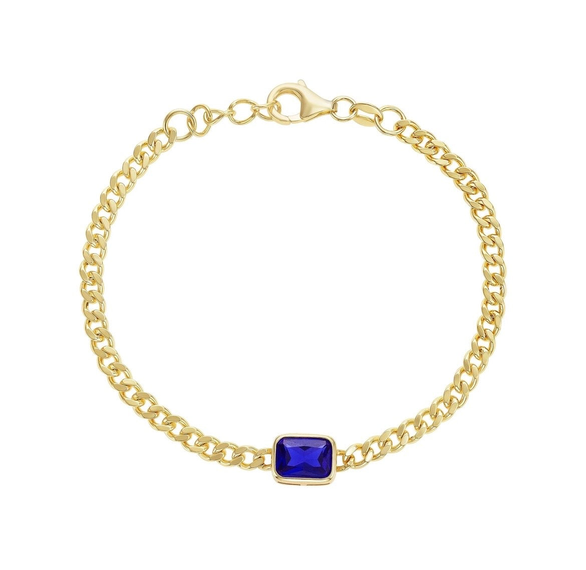 Crystal  Sapphire stone Bracelet