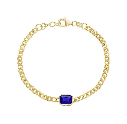 Crystal  Sapphire stone Bracelet