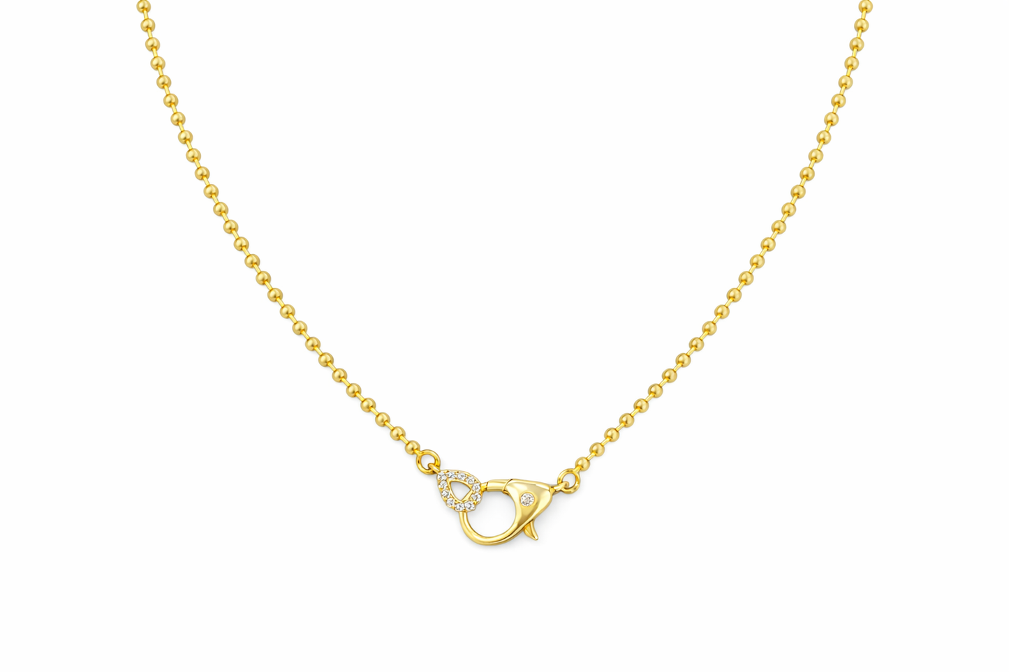 Ball Chain Clasp Necklace