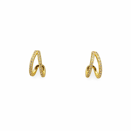 Mini Double Loop Earrings