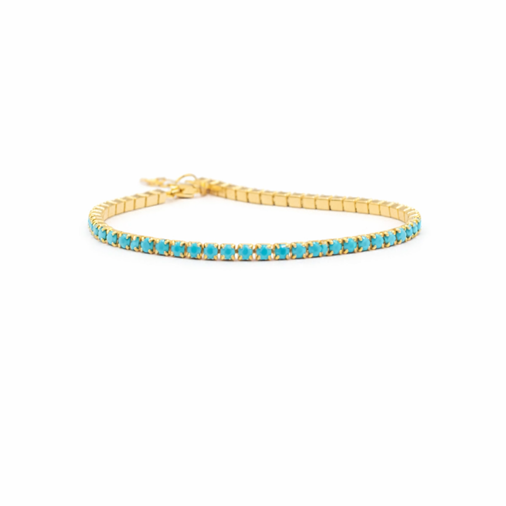 Classic Elegant turquoise tennis Bracelet