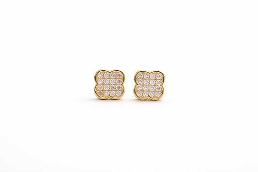 Kids Sparkling Clover Studs