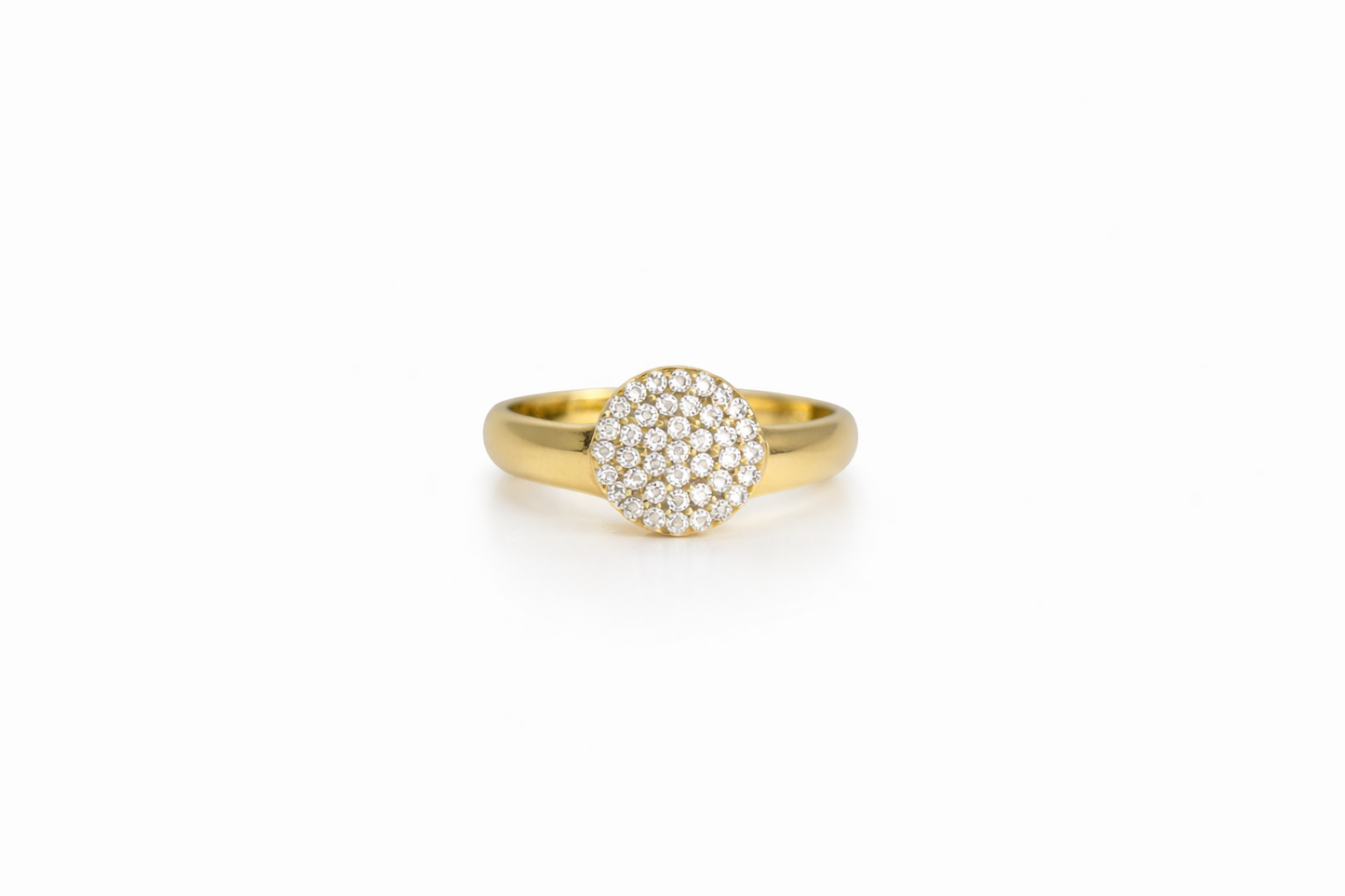 Pinky Circle Diamond Ring