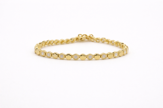 Octagon Tennis Bracelet