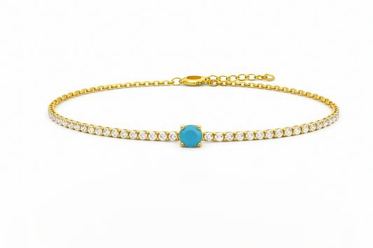 Luxury Thin Diamond Tennis Chain Bracelet