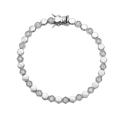 Octagon Tennis Bracelet