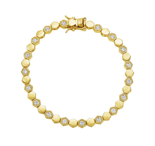Octagon Tennis Bracelet