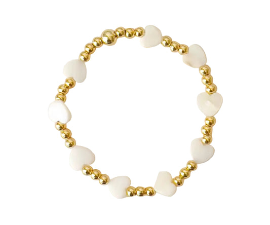 Gold beads Soft Feminine Bracelet