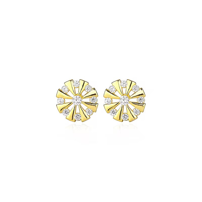 Sparkling Snowflake Studs