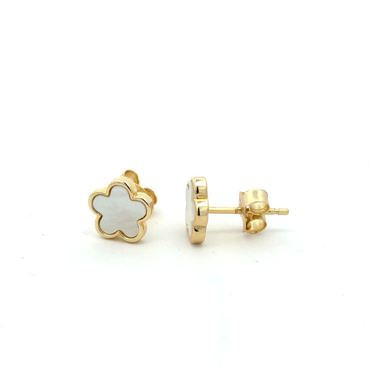 Kids Mother-of-Pearl Floral Earrings