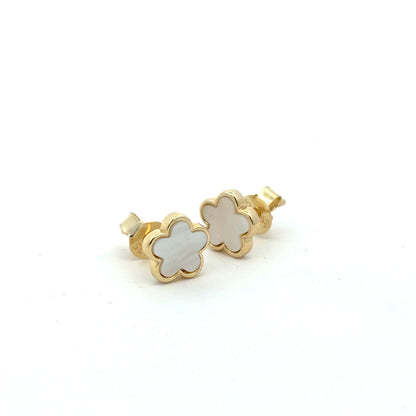 Kids Mother-of-Pearl Floral Earrings