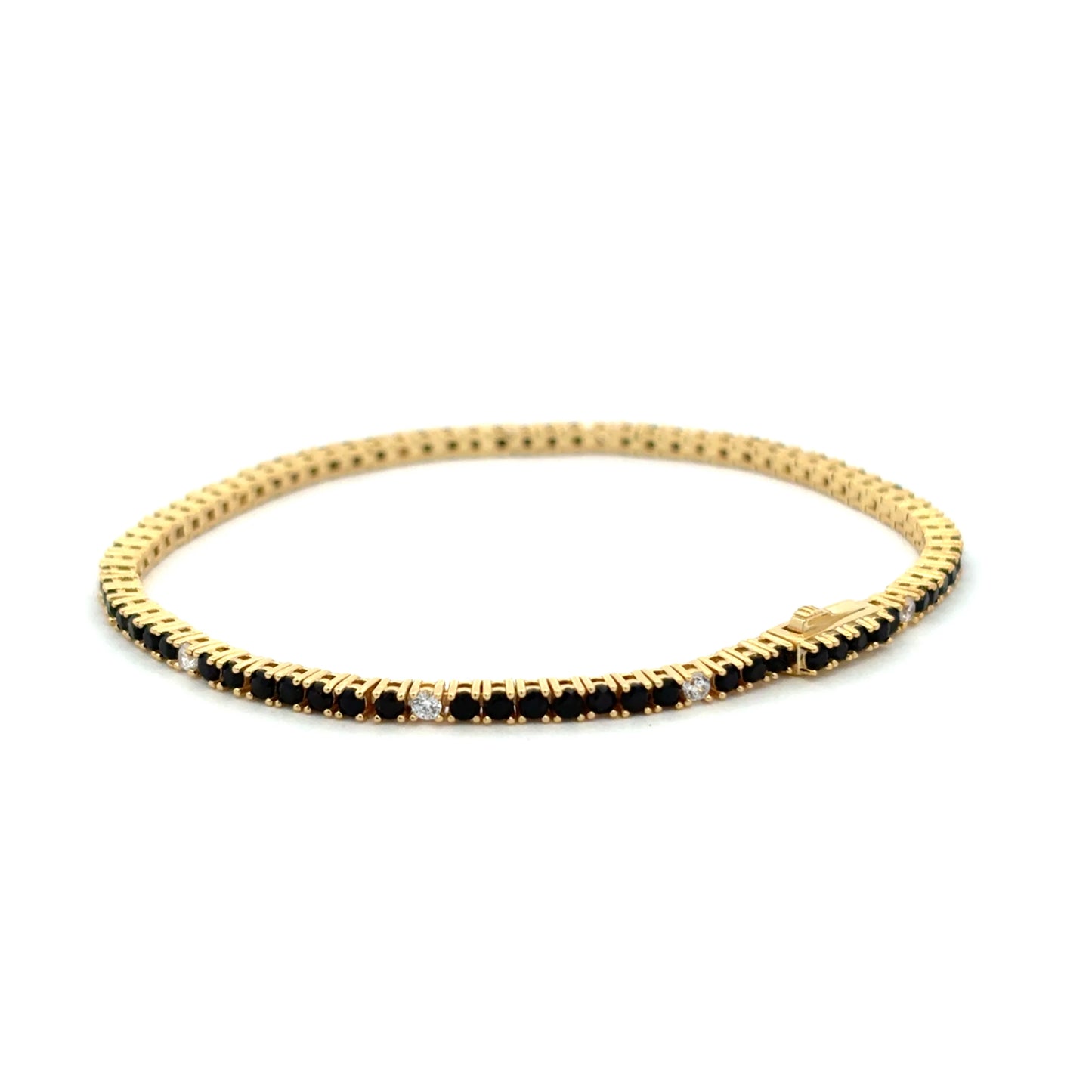 Minimal Gold Cuff Thin tennis Bracelet