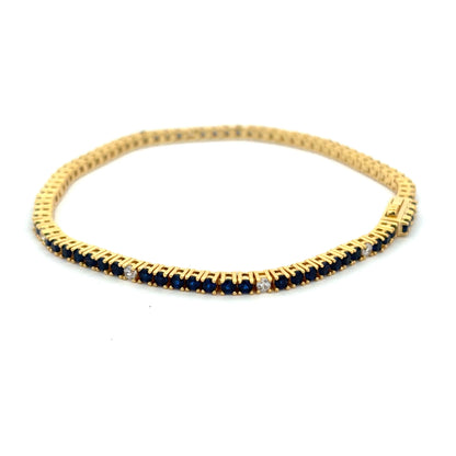 Minimal Gold Cuff Thin tennis Bracelet