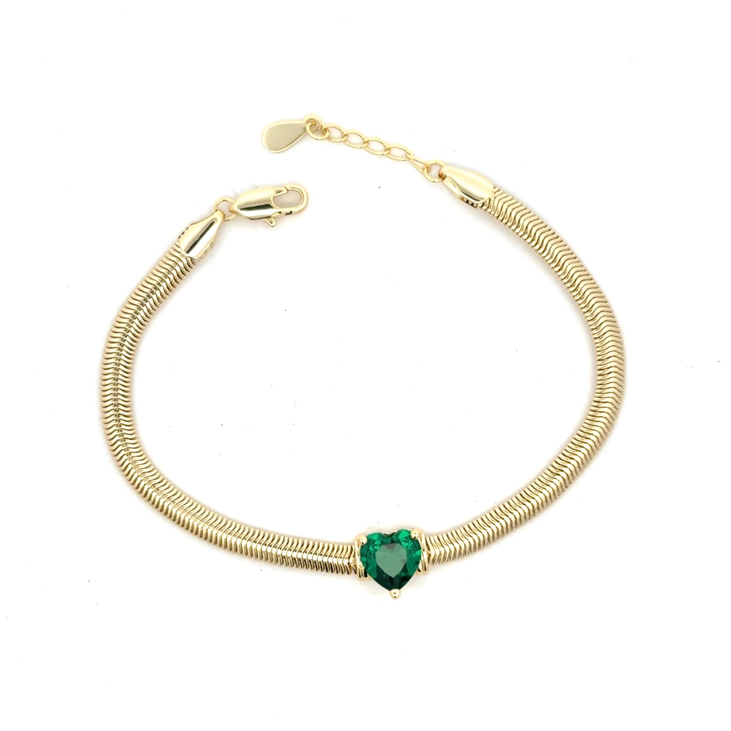 Green Heart Bracelet