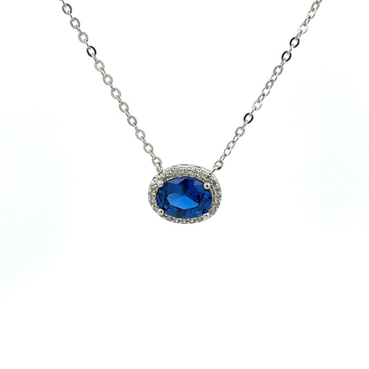 Sapphire Garnet necklace