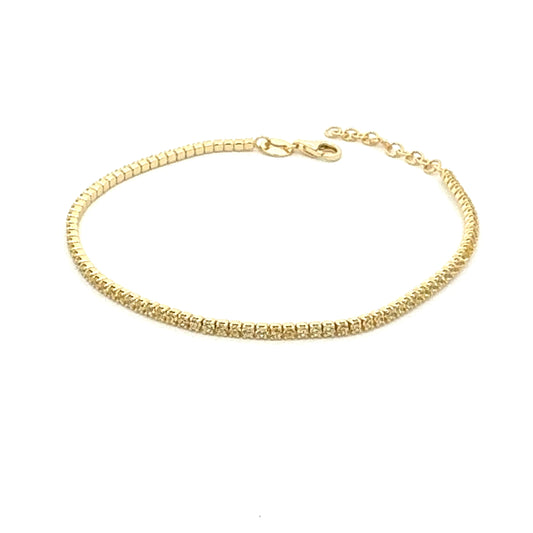 Yellow Thin Tennis Bracelet