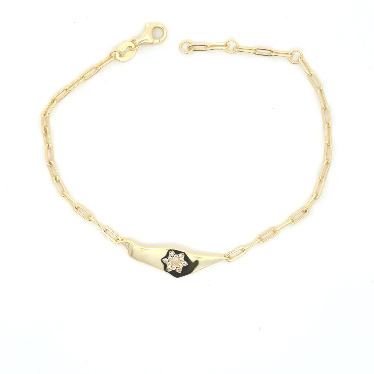 Modern Paperclip  Bracelet