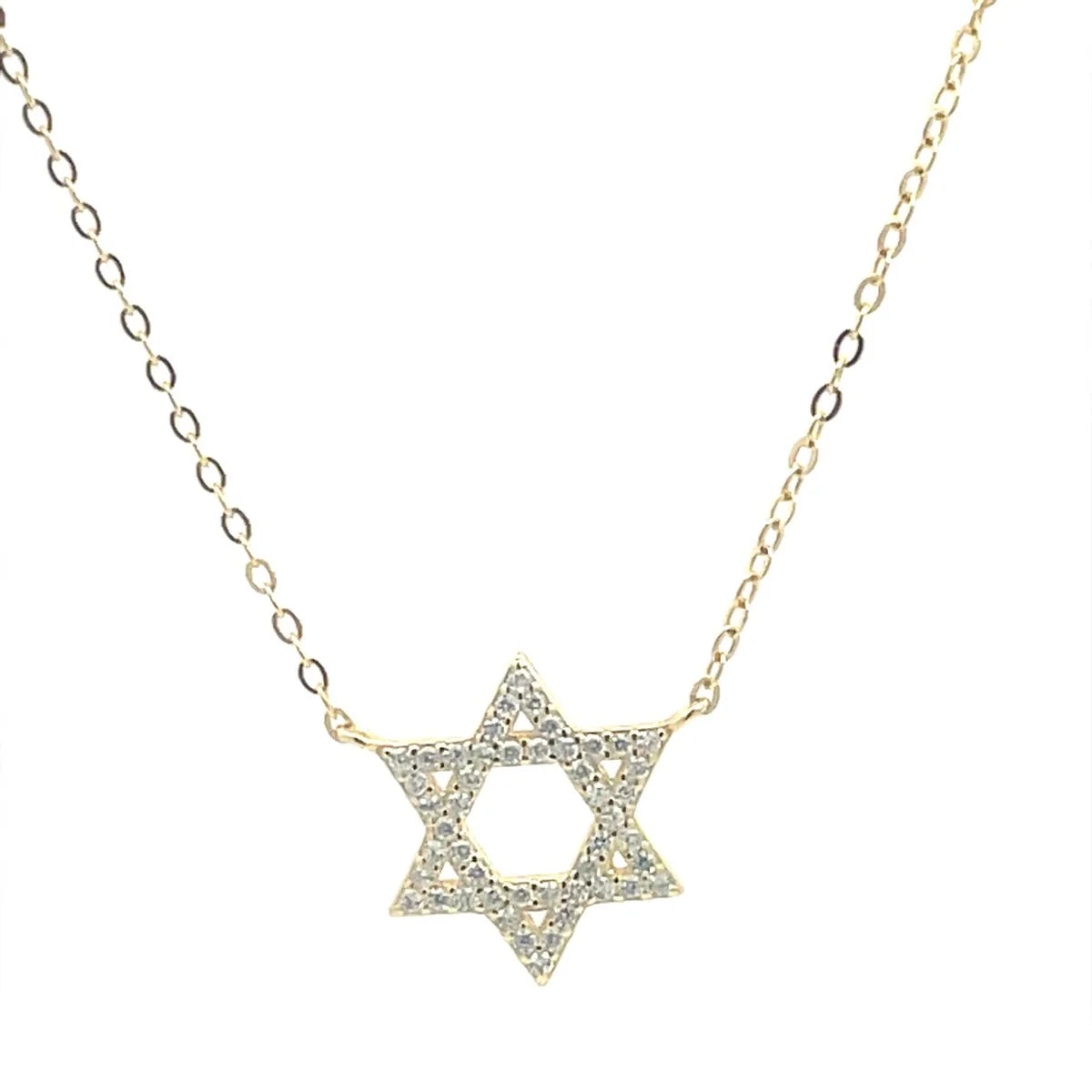 Pave Star of David Necklace